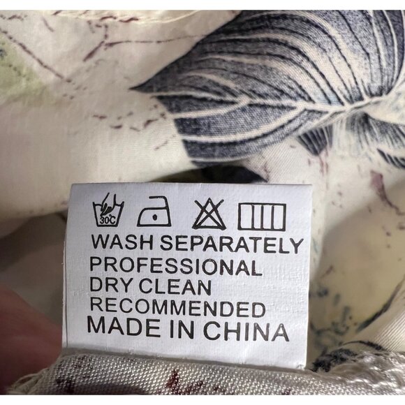 Cream Floral Green Duster Sheath Midi Dress 3XL Country Church Office - Picture 13 of 13